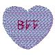Valentine Conversation Hearts Embroidered Socks