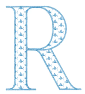 Monogrammed Wreath Sash