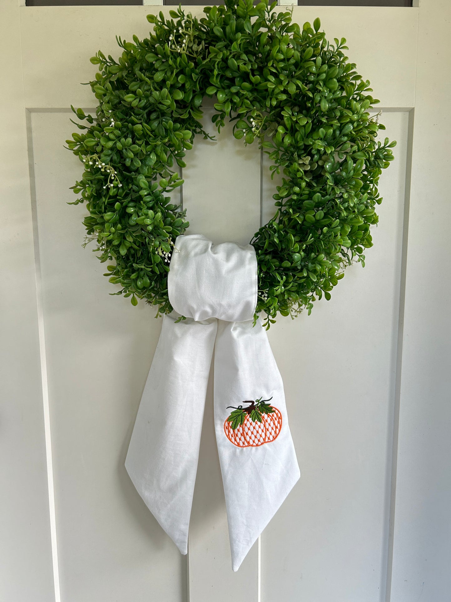 Fall Wreath Sash with option to add monogram