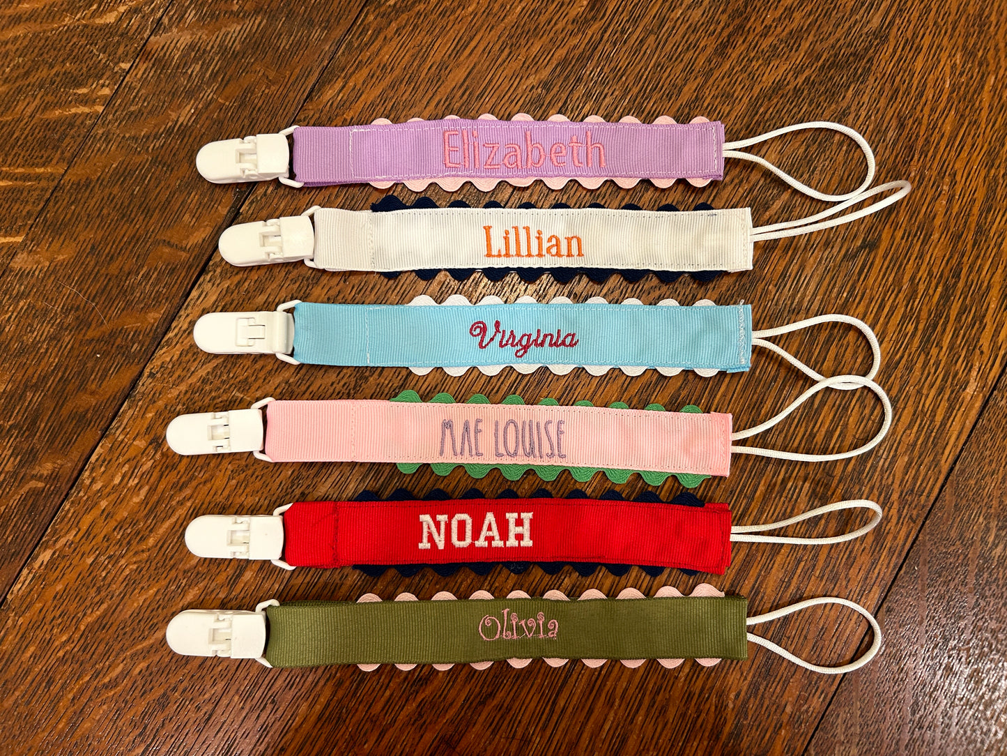 Personalized Pacifier Clip