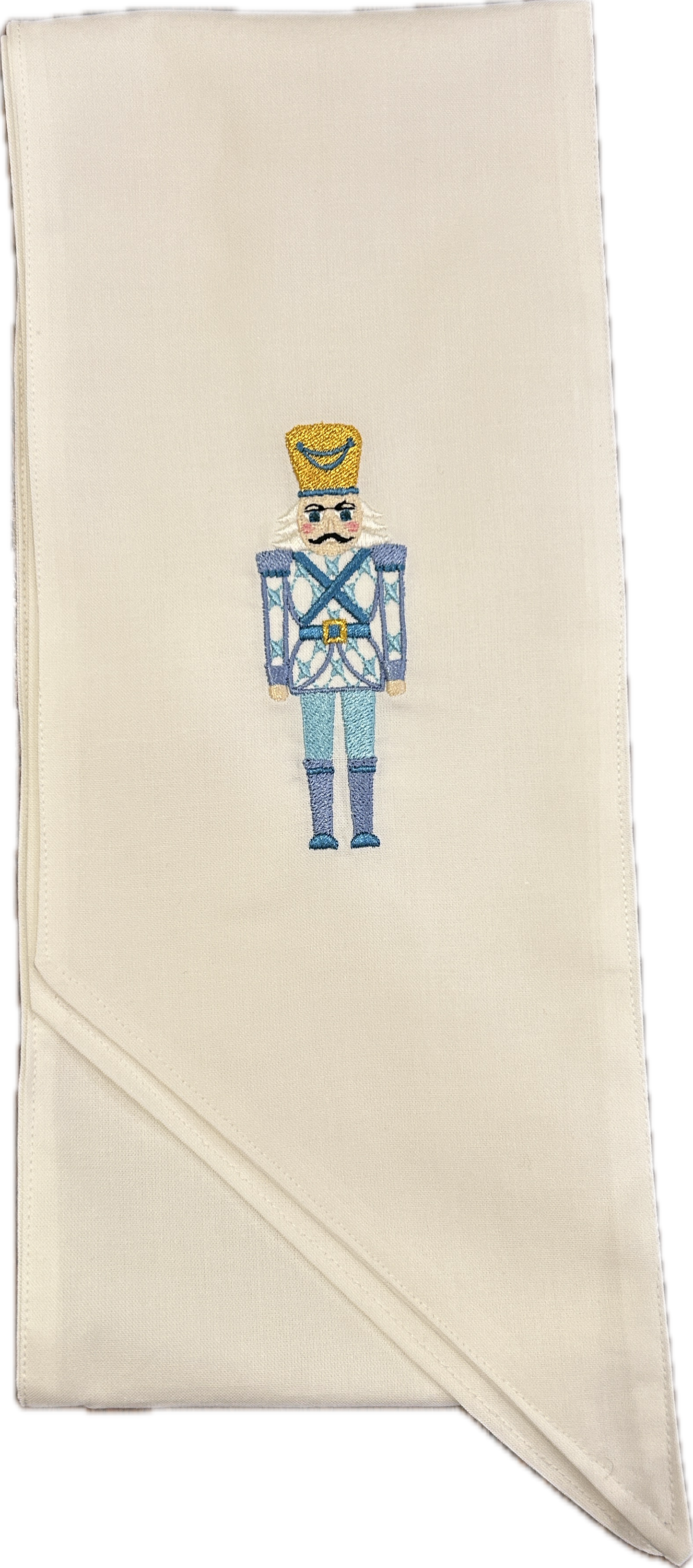 Nutcracker Wreath Sash (Blue)
