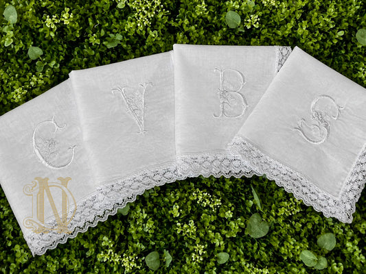 Custom Monogrammed Handkerchief