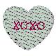 Valentine Conversation Hearts Embroidered Socks
