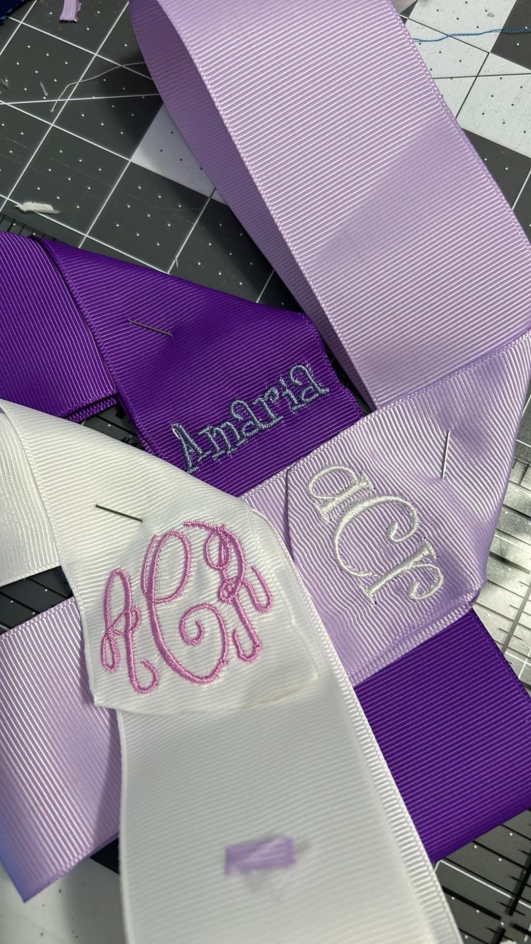 Classic Three Letter Monogrammed Hairbow