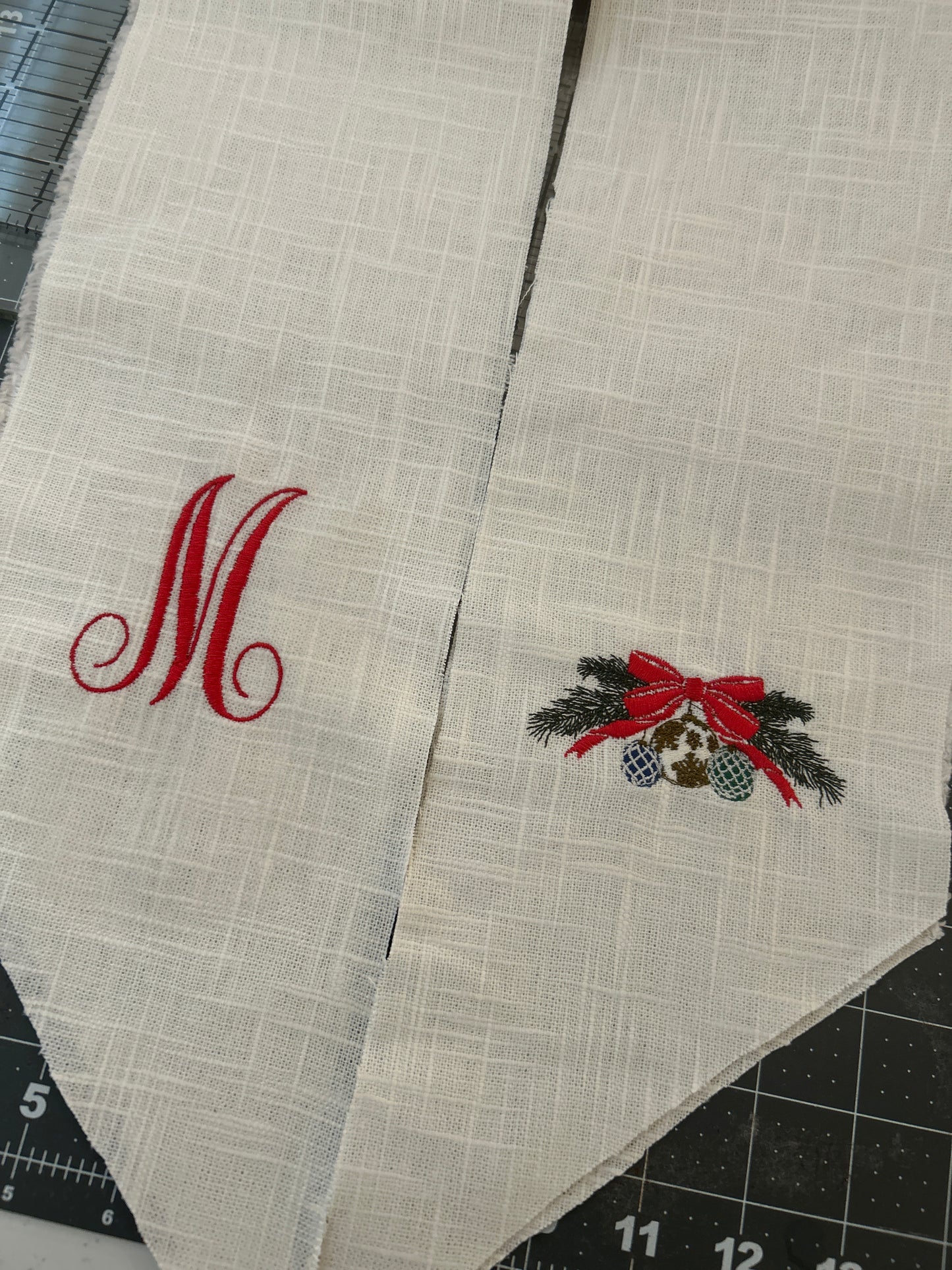 Biltmore Christmas Wreath Sash with option to add monogram