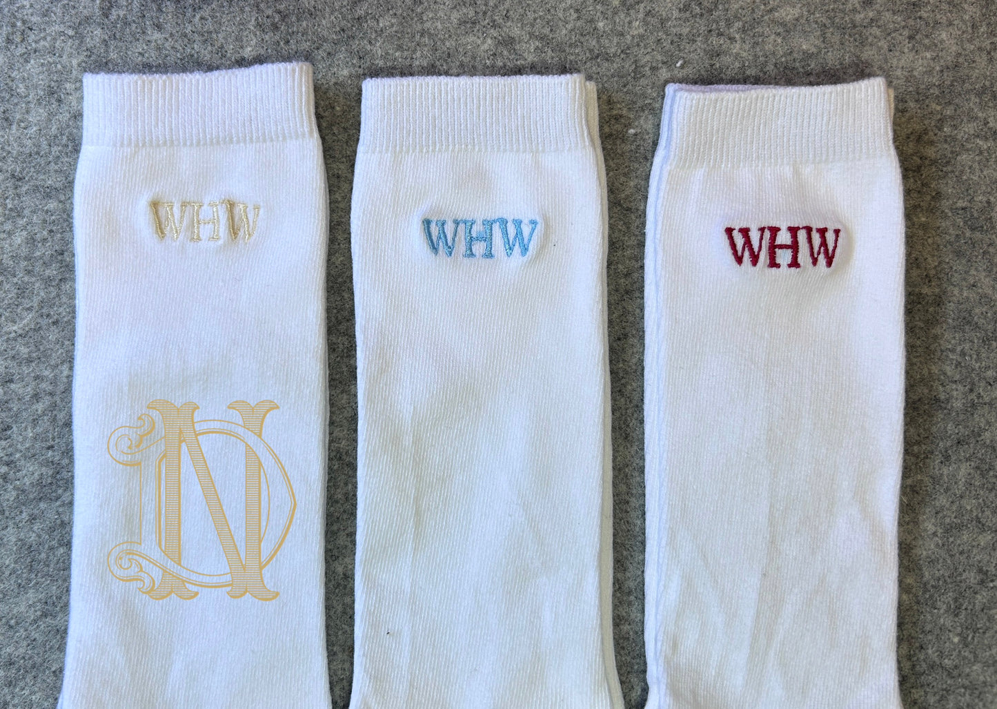 Monogrammed Knee Socks