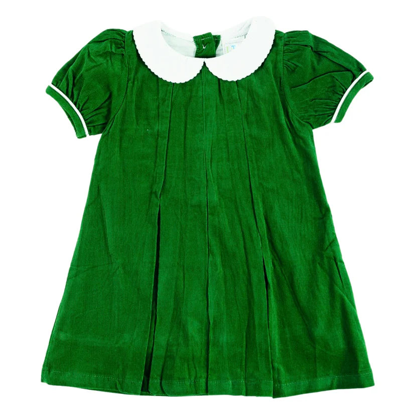 Pleated Peter Pan Collar Dress