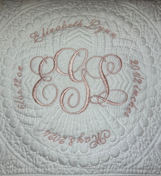 Heirloom Quilt Birth Announcement